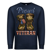 Navy proud veteran camo shoes Premium Sweatshirt - Jasminsmagicworld