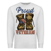 Oatmeal Heather proud veteran camo shoes Premium Sweatshirt - Jasminsmagicworld