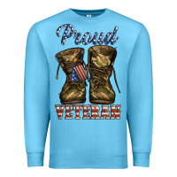 Ocean Blue proud veteran camo shoes Premium Sweatshirt - Jasminsmagicworld