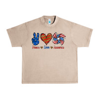 French Oak Peace Love America Urban Heavy Tee - Jasminsmagicworld