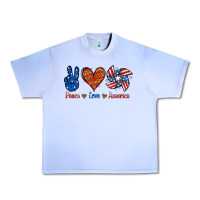 Grape Ice Peace Love America Urban Heavy Tee - Jasminsmagicworld