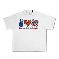 Lunar Rock Peace Love America Urban Heavy Tee - Jasminsmagicworld