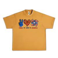 Peanut Butter Peace Love America Urban Heavy Tee - Jasminsmagicworld
