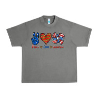 Tornado Peace Love America Urban Heavy Tee - Jasminsmagicworld