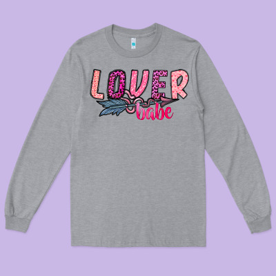 Lover Babe Long Sleeve Tee Designed By Sublimationcraftshop