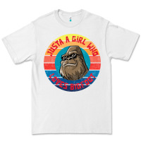White Retro Sunset Just A Girl Who Loves Bigfoot Premium Tee - artisFamous