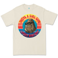 Bone Retro Sunset Just A Girl Who Loves Bigfoot Premium Tee - artisFamous