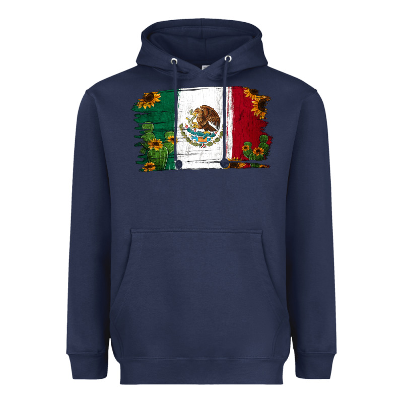 Cactus Sunflower Mexican Flag Heavyweight Hoodie by Jasminsmagicworld | Teevron