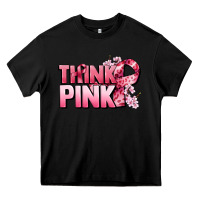 Black Think pink Cancer Awareness Heavy Core Tee - FaDigitalArtStudio