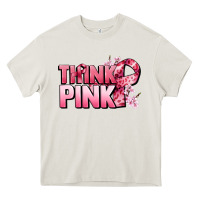 Think Pink Cancer Awareness Heavy Core Tee | Teevron