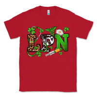 Red St. Patrick's Day LPN Classic Tee - OliviaCreatesArt