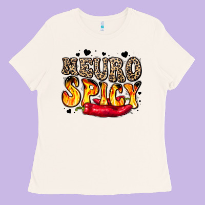Neuro Spicy Neurodivergence Ladies Tee Designed By Lillyallendesigns