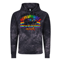 Cloud Black wishing all of the homophobes uncomfortable month Vintage Hoodie - Artiststas