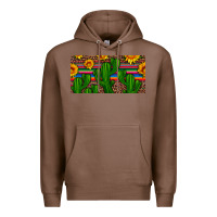 Chestnut sunflowers and cactus license plate Premium Hoodie - Artiststas
