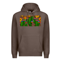 Coffee sunflowers and cactus license plate Premium Hoodie - Artiststas