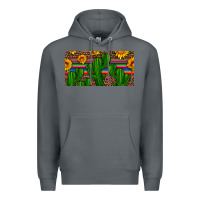 Rock sunflowers and cactus license plate Premium Hoodie - Artiststas