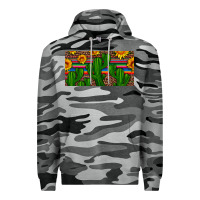 Slate Camo sunflowers and cactus license plate Premium Hoodie - Artiststas