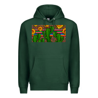 Sports Green sunflowers and cactus license plate Premium Hoodie - Artiststas