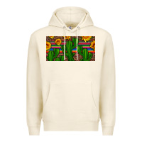 Tofu sunflowers and cactus license plate Premium Hoodie - Artiststas