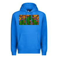 True Royal sunflowers and cactus license plate Premium Hoodie - Artiststas
