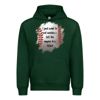 Forest Green I Just Want To Eat Nachos and Tell The Umpire He's Blind Urban Hoodie - Jasminsmagicworld