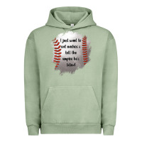 Pigment Oil Green I Just Want To Eat Nachos and Tell The Umpire He's Blind Urban Hoodie - Jasminsmagicworld