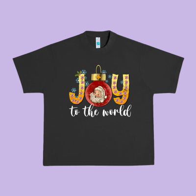 Joy To The World Urban Heavy Tee Designed By Cowhidedigitalart