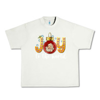 Pistachio Joy To The World Urban Heavy Tee - CowhideDigitalArt