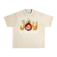 Sandshell Joy To The World Urban Heavy Tee - CowhideDigitalArt