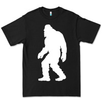 Black bigfoot walking silhouette Premium Tee - artisFamous