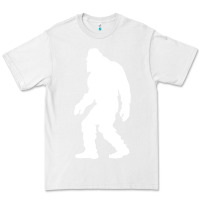 White bigfoot walking silhouette Premium Tee - artisFamous