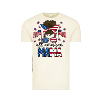 Vintage Arctic All American Mama Messy Buny Vintage Tee - CowhideDigitalArt