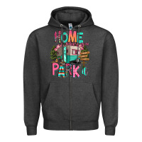 Charcoal Heather home is where we park it Zipper Hoodie - RanaPortraitStore