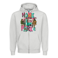 Dove Grey home is where we park it Zipper Hoodie - RanaPortraitStore
