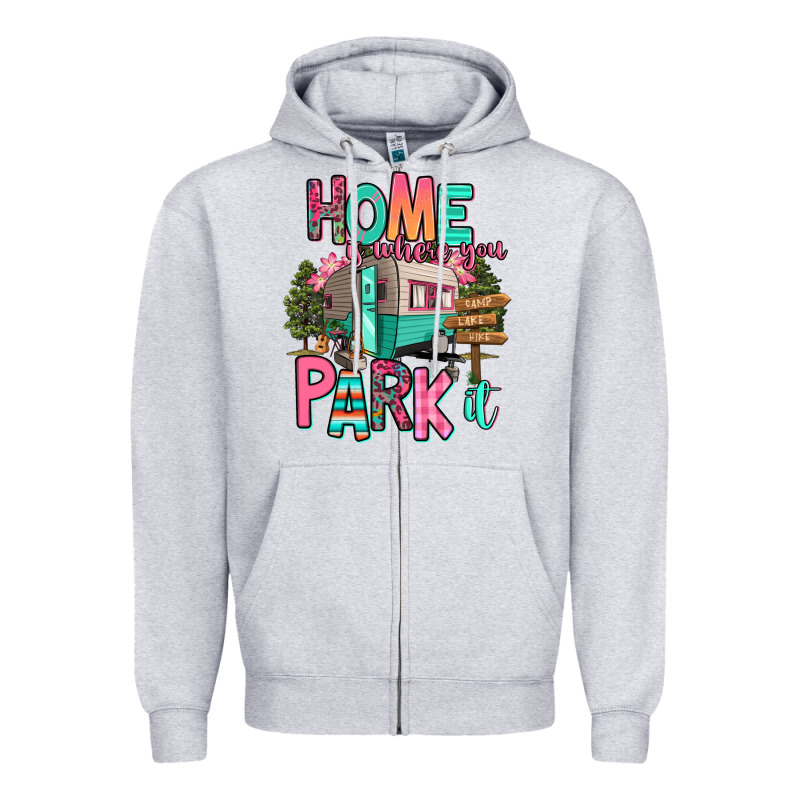 Home Is Where We Park It Zipper Hoodie by RanaPortraitStore | Teevron