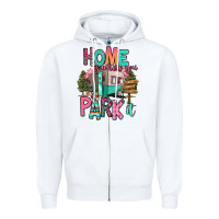 White home is where we park it Zipper Hoodie - RanaPortraitStore