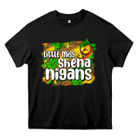 Black St. Patrick's Little miss shenanigans Heavy Core Tee - OliviaCreatesArt
