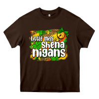 Chocolate Brown St. Patrick's Little miss shenanigans Heavy Core Tee - OliviaCreatesArt