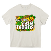 Cream St. Patrick's Little miss shenanigans Heavy Core Tee - OliviaCreatesArt