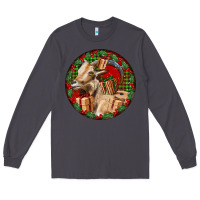 Smoke Spanish Goat Christmas Long Sleeve Tee - LillyAllenDesigns