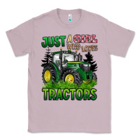 Lilac just a girl who loves tractors Classic Tee - BarkalooDesign