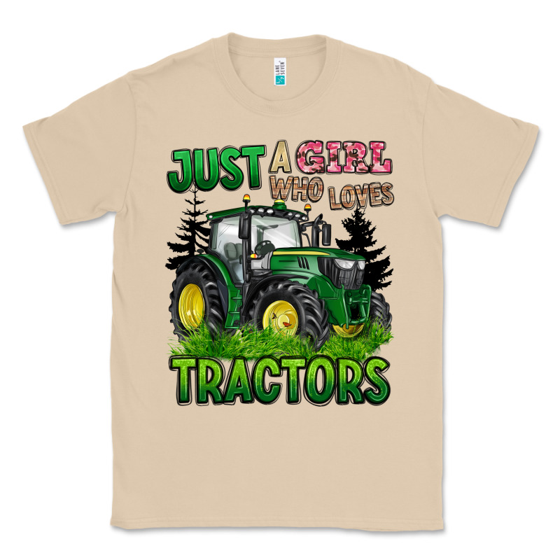 Just A Girl Who Loves Tractors Classic Tee by BarkalooDesign | Teevron