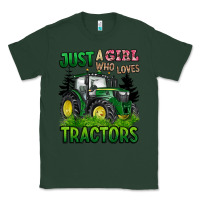 Sports Green just a girl who loves tractors Classic Tee - BarkalooDesign