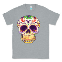 Heather Grey Cinco de mayo skull Classic Tee - FaDigitalArtStudio