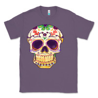Lavender Cinco de mayo skull Classic Tee - FaDigitalArtStudio