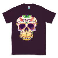 Plum Cinco de mayo skull Classic Tee - FaDigitalArtStudio