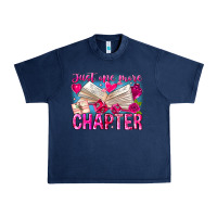 Navy Just One More Chapter Urban Heavy Tee - CowhideDigitalArt