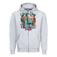 Heather Grey upper class trailer trash Zipper Hoodie - RanaPortraitStore