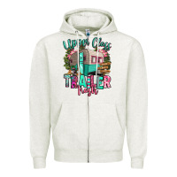 Oatmeal Heather upper class trailer trash Zipper Hoodie - RanaPortraitStore