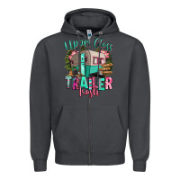 Smoke upper class trailer trash Zipper Hoodie - RanaPortraitStore